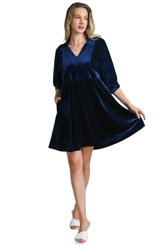 Life Of The Party Navy Dress