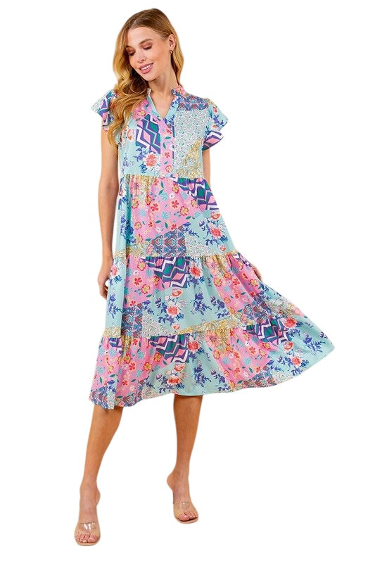 Reservations Made Midi Dress