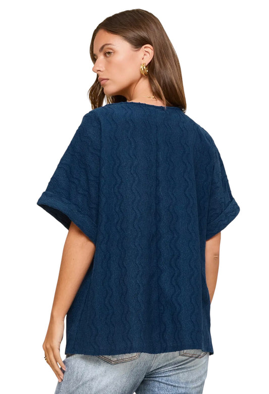 Can't Stay Still Navy Top