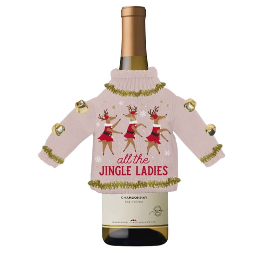 Jingle Ladies: Wine Bottle Sweater