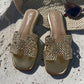 The Gladys Gold Sandal