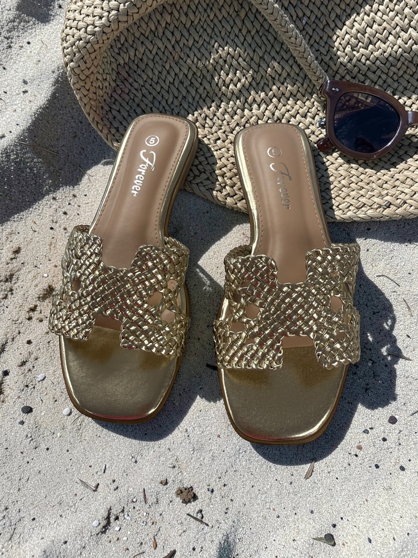 The Gladys Gold Sandal