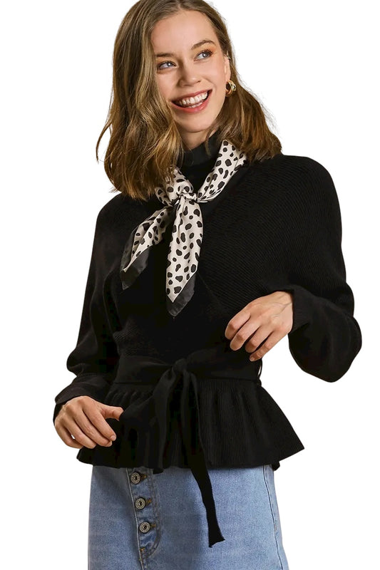 Straight To Polished Black Sweater