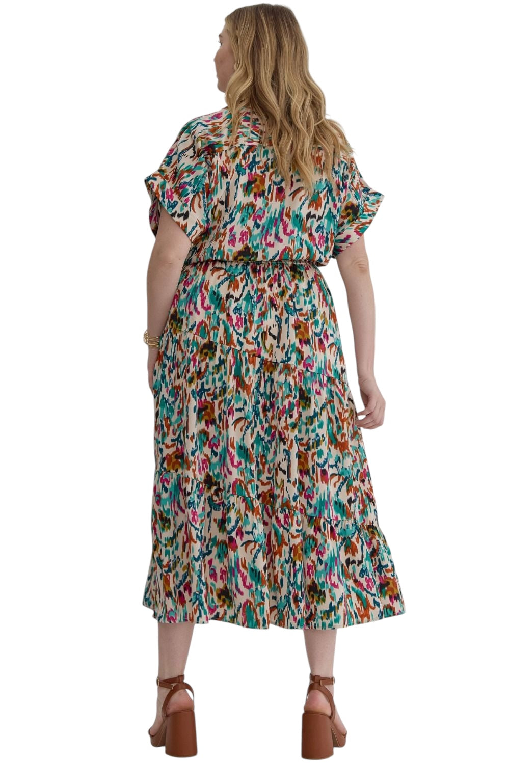 Change Of Pace Ivory Seafoam Maxi Dress