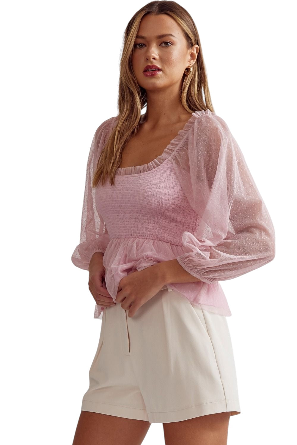 Stay Awhile Rose Pink Top