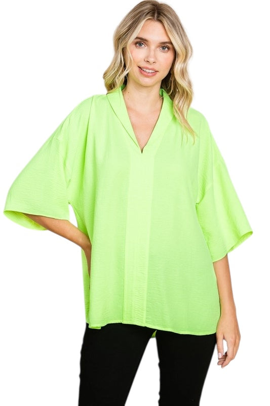 Something Light & Easy Lime Top