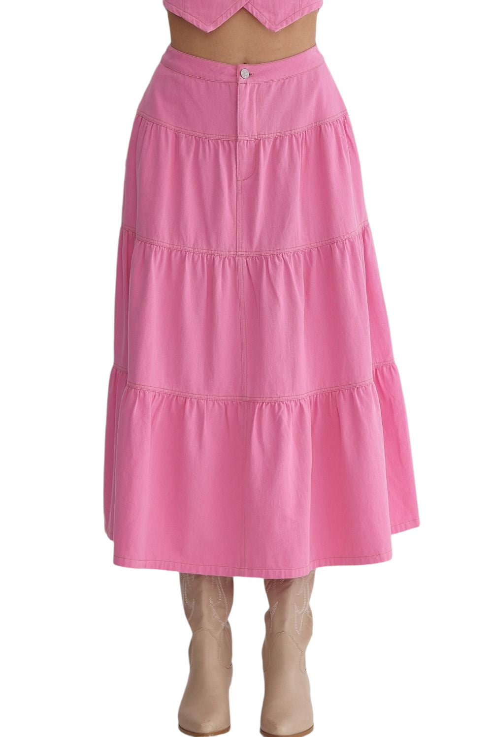 Know You Better Pink Skirt