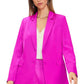 It's Been Real Magenta Blazer