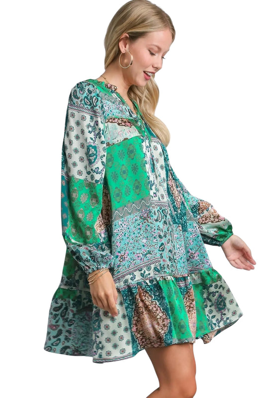 Shine Through Winter Green Dress