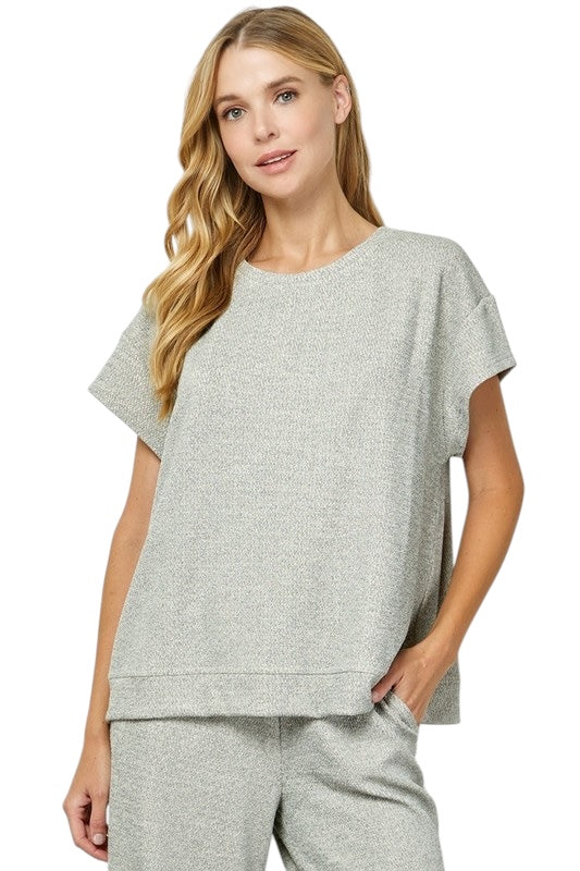 Comfortable Of All Gray Top
