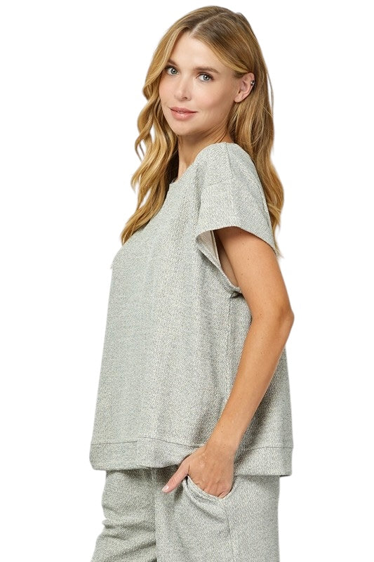 Comfortable Of All Gray Top