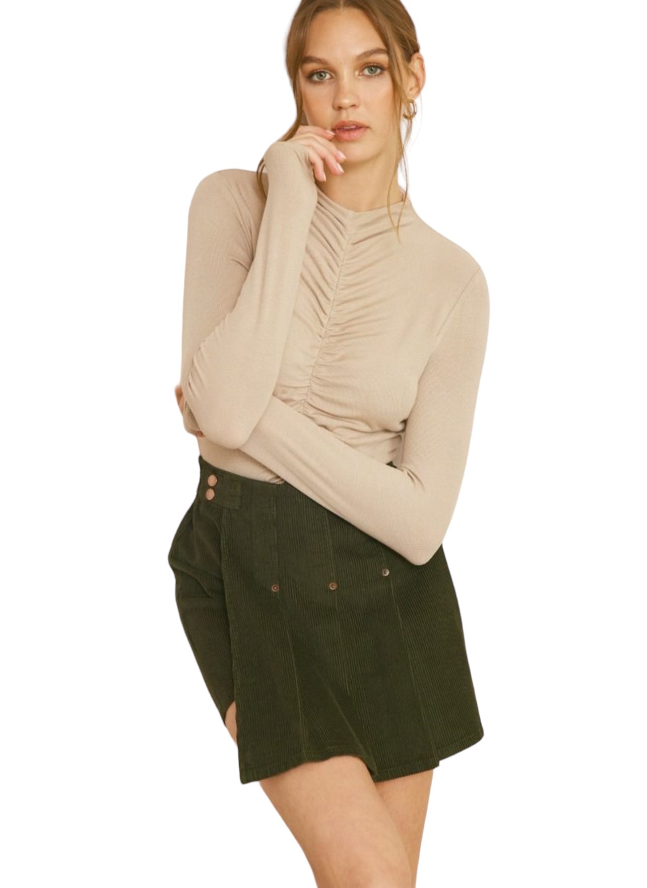 FALL GREEN: MY WAY WORKS EVERY TIME SKORT