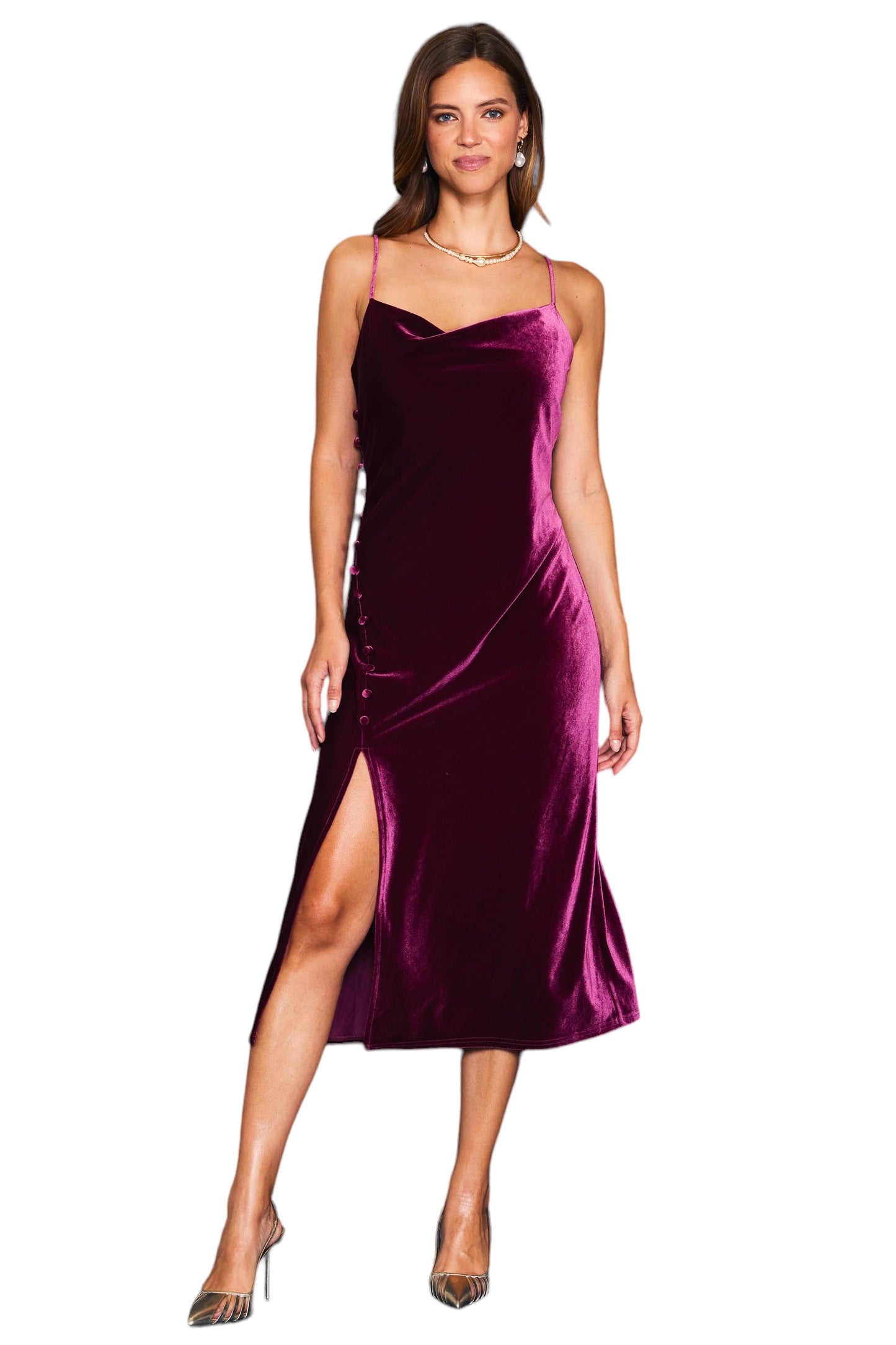 A Way With Words Plum Dress