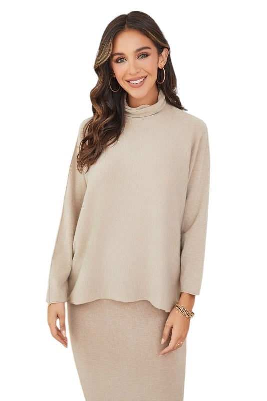 Always A Twist Taupe Top