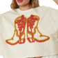 Peach Cowboy Boots Tee