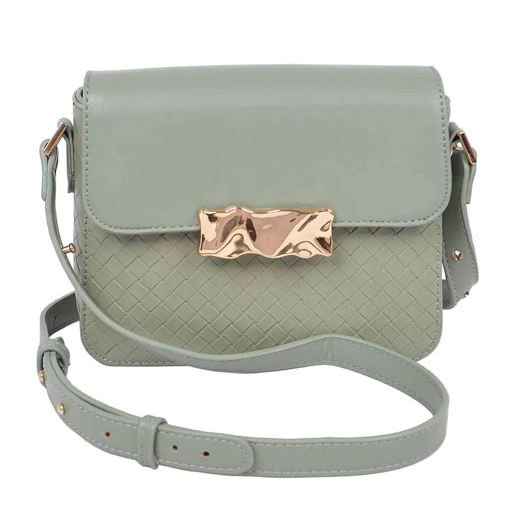 The Terri Crossbody Bag: Sage Green
