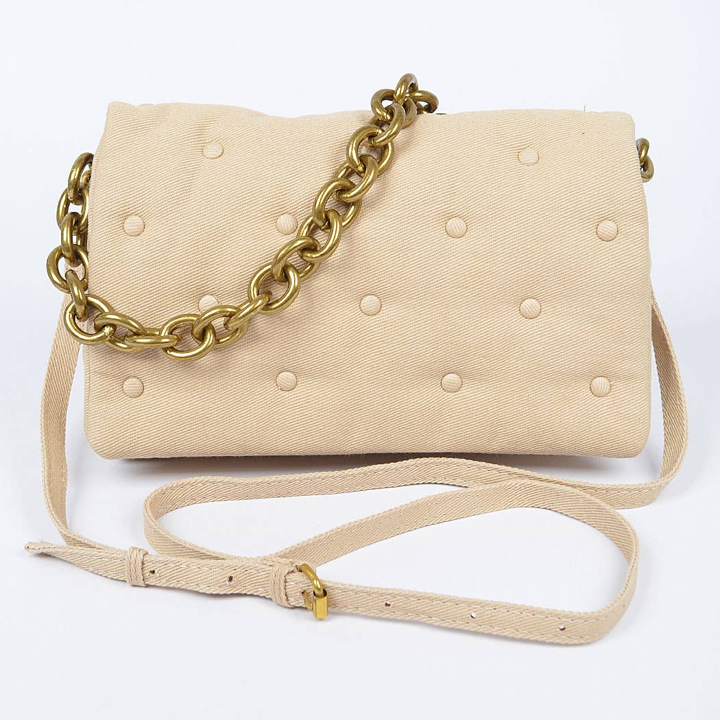 The Bella Shoulder Bag: Natural