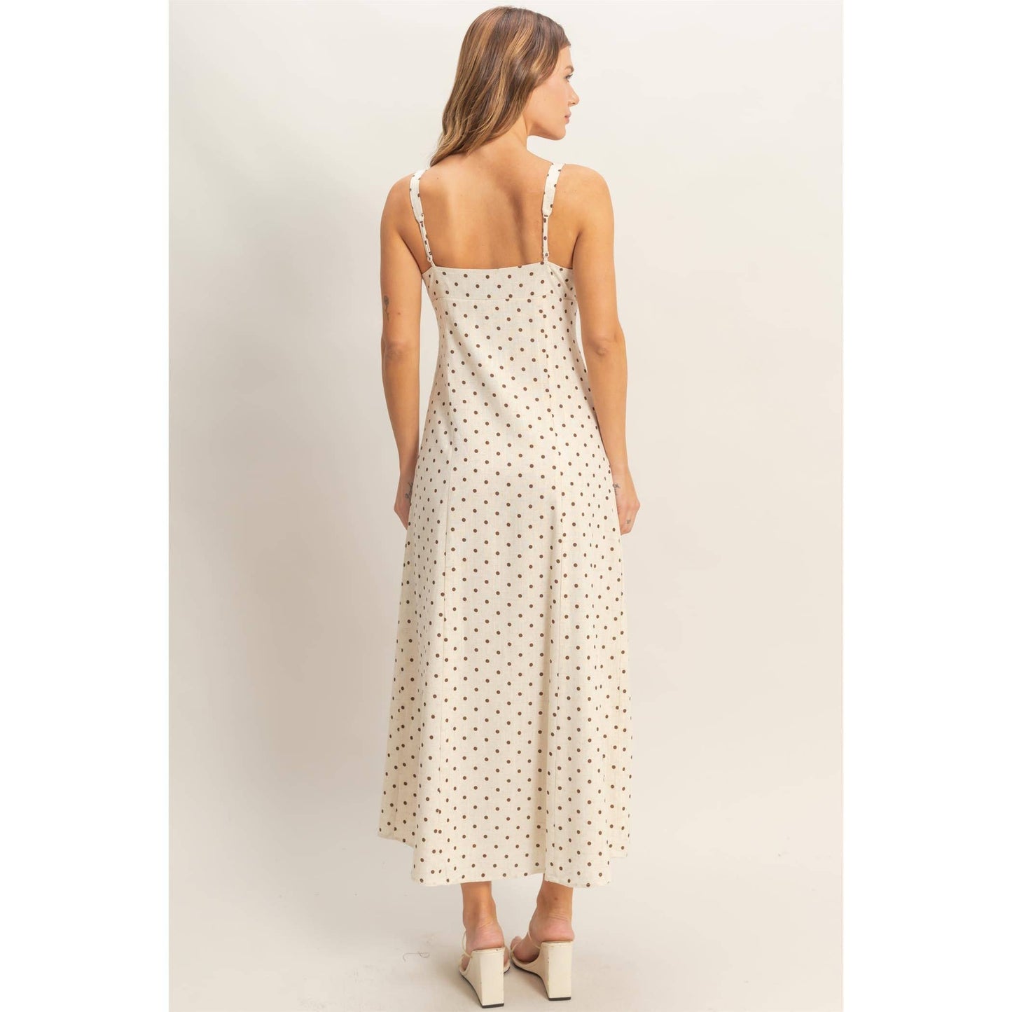 Jodi Polka Dot Cream Dress
