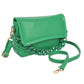 The Ellen Flap Bag: Green