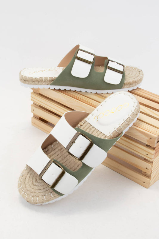 The Daisy Sage Sandal