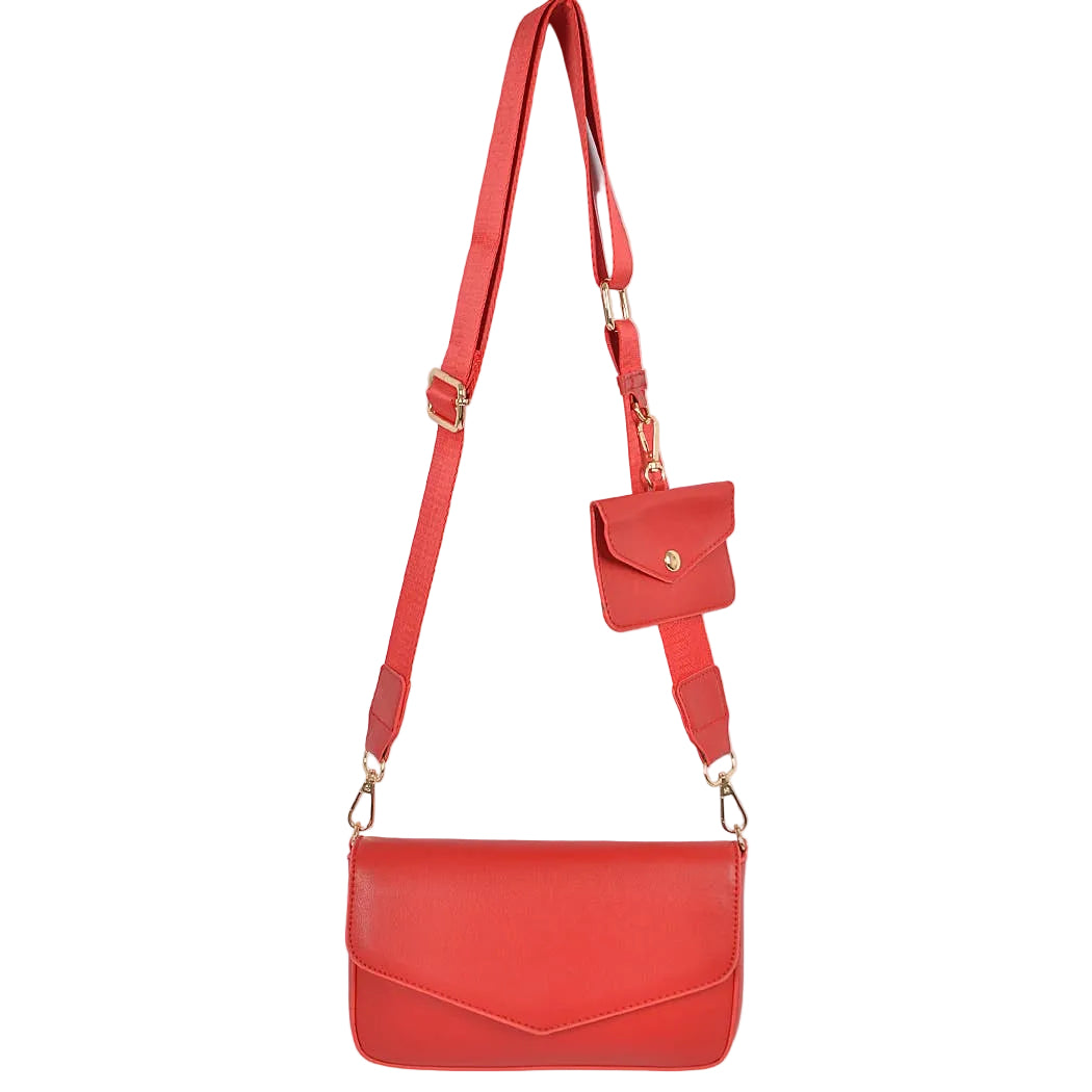 The Marie Crossbody Bag: Red