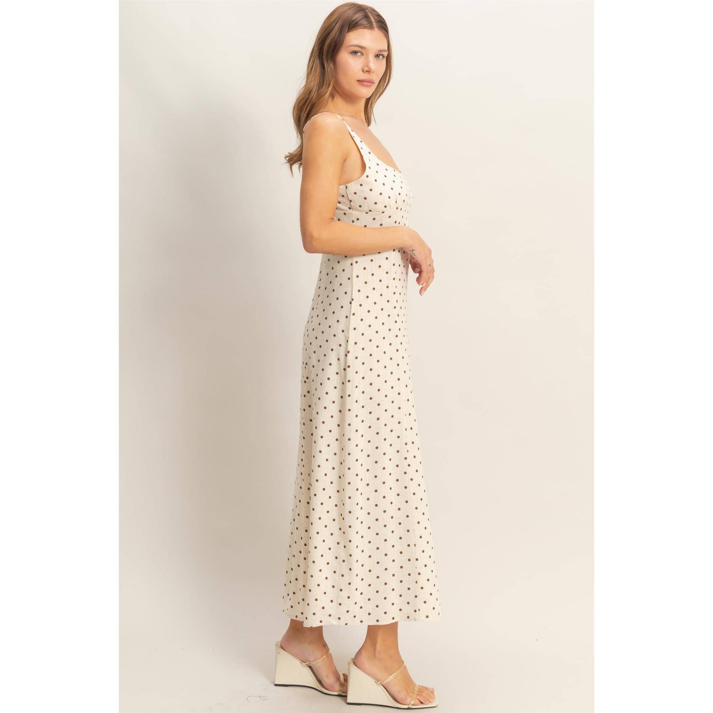 Jodi Polka Dot Cream Dress