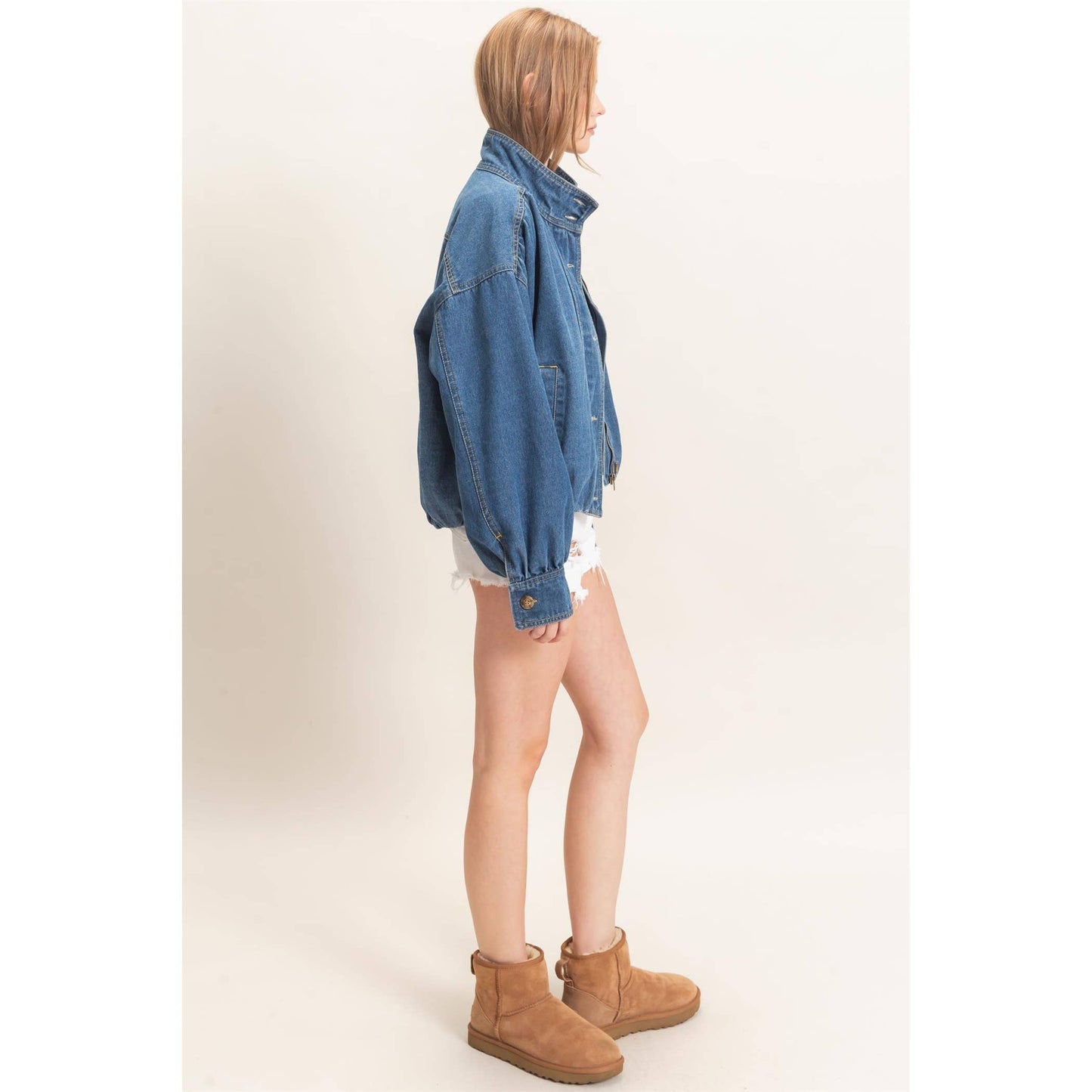 The Midland Denim Bomber Jacket