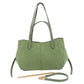 The Mel Suede Tote: Fall Green