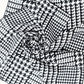 Satin Neckerchief: Black/White