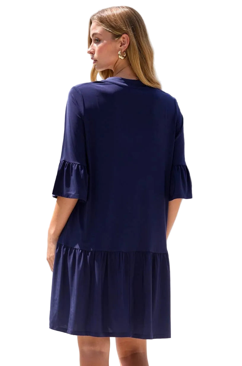 Carly Navy Swing Dress