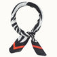Satin Neckerchief: Red Zebra