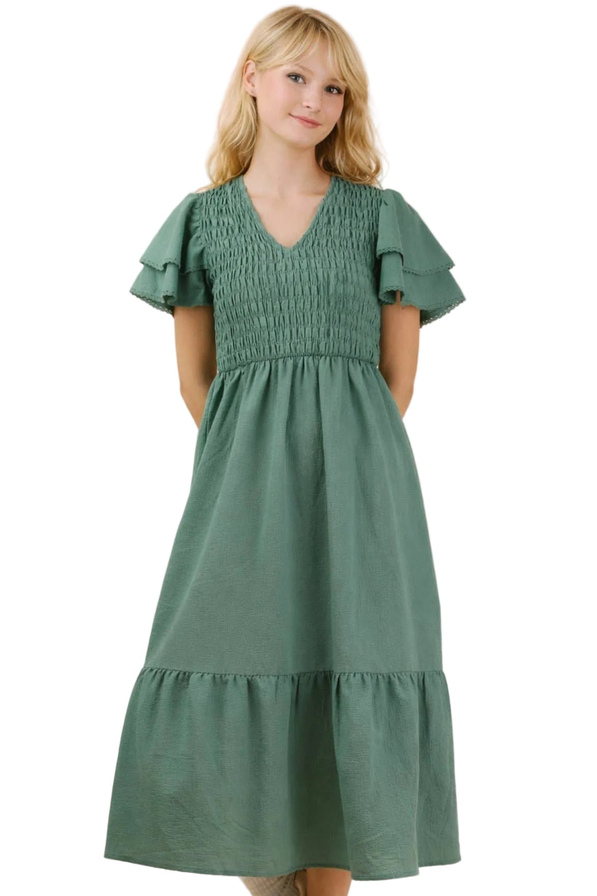 The Perfect Silhouette Sage Dress