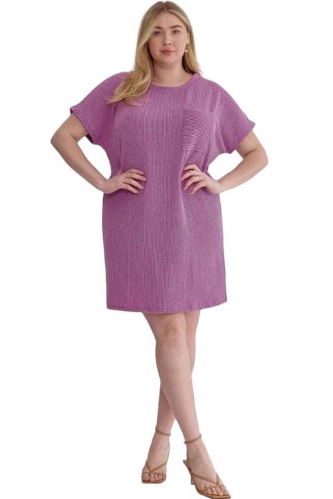 Plus One: Purple: Anything But Basic Dress