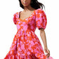 Twist And Twirl Pink-Red Dress