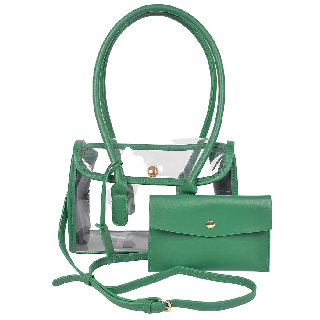 The Celine Clear Bag: Green
