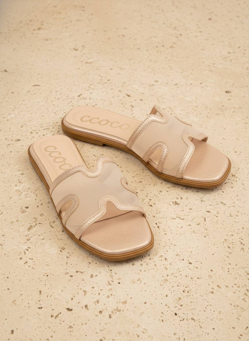 The Bridgette Champagne Sandal
