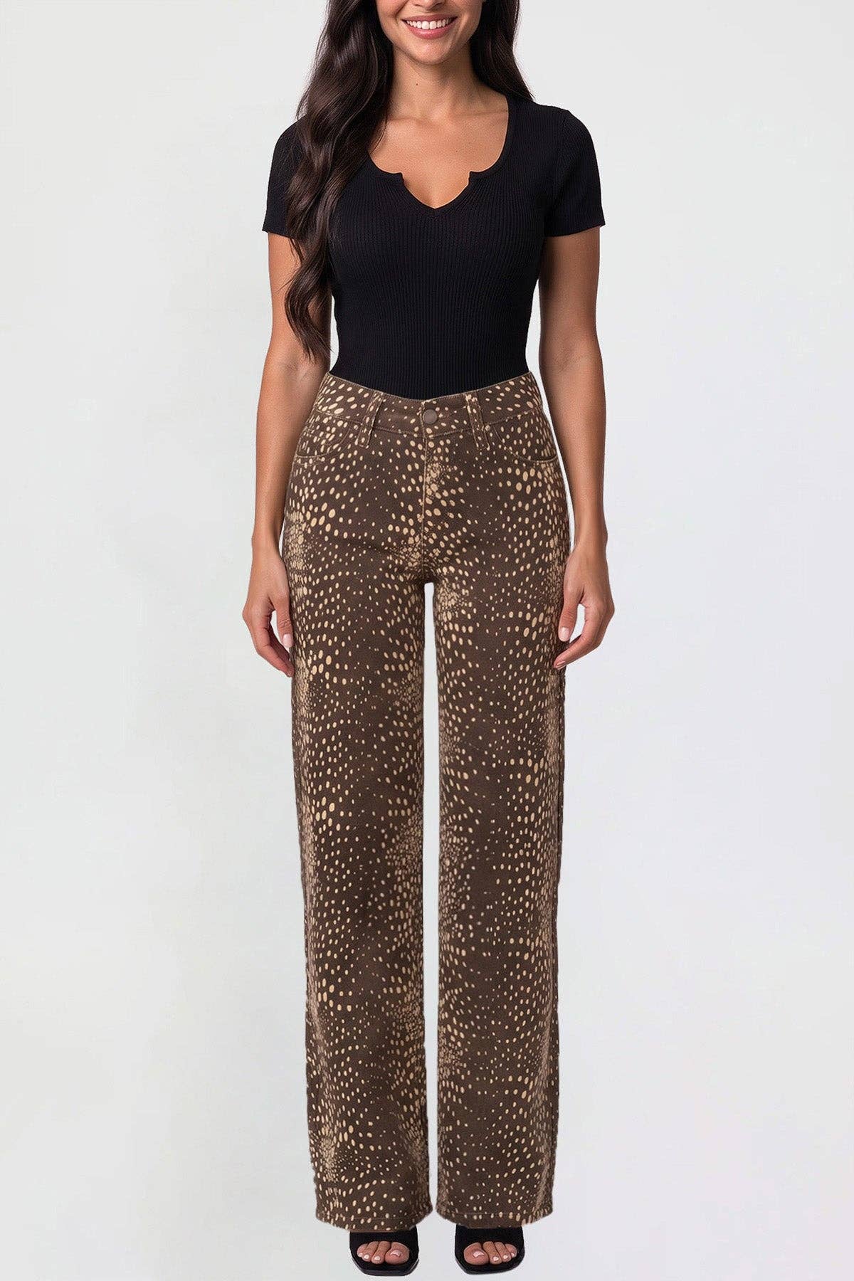 Lead The Way High Rise Wide Leg Jean