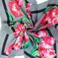 Satin Neckerchief: Flowers