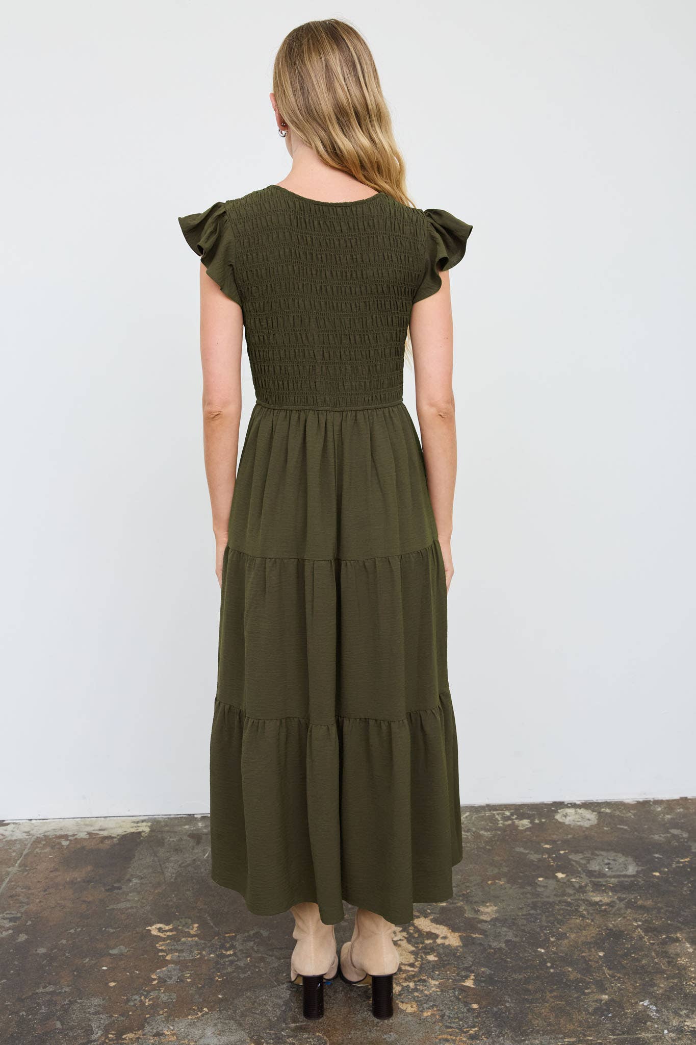 Ready To Dance Olive Dress