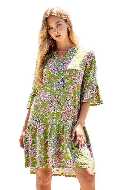 Lizzy Sunday Green Dress