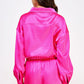 ELECTRIC PINK: SASSY EVERYDAY SATIN ESSENTIAL JACKET