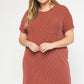 PLUS ONE: DOING JUST FINE RUST DRESS