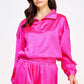 ELECTRIC PINK: SASSY EVERYDAY SATIN ESSENTIAL JACKET
