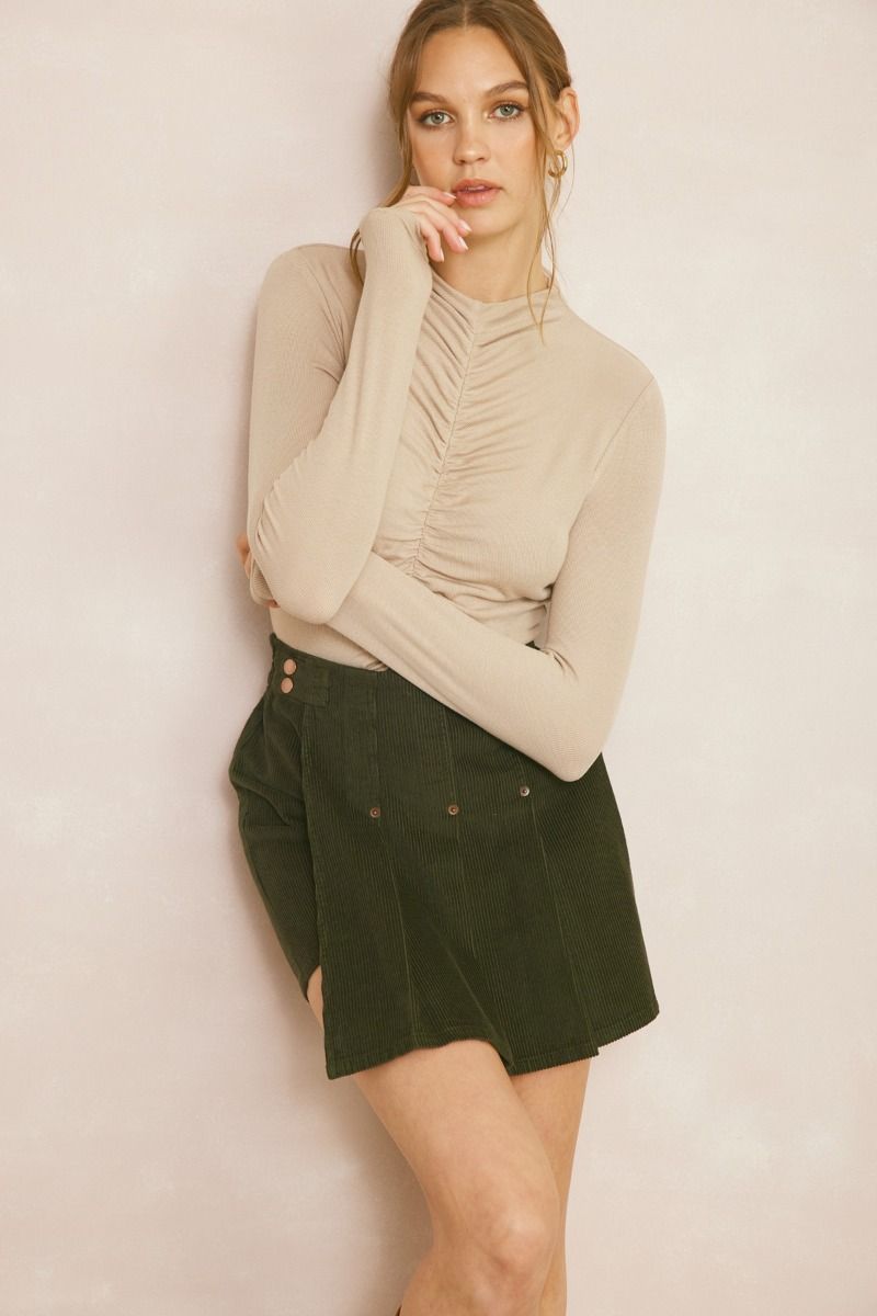 FALL GREEN: MY WAY WORKS EVERY TIME SKORT