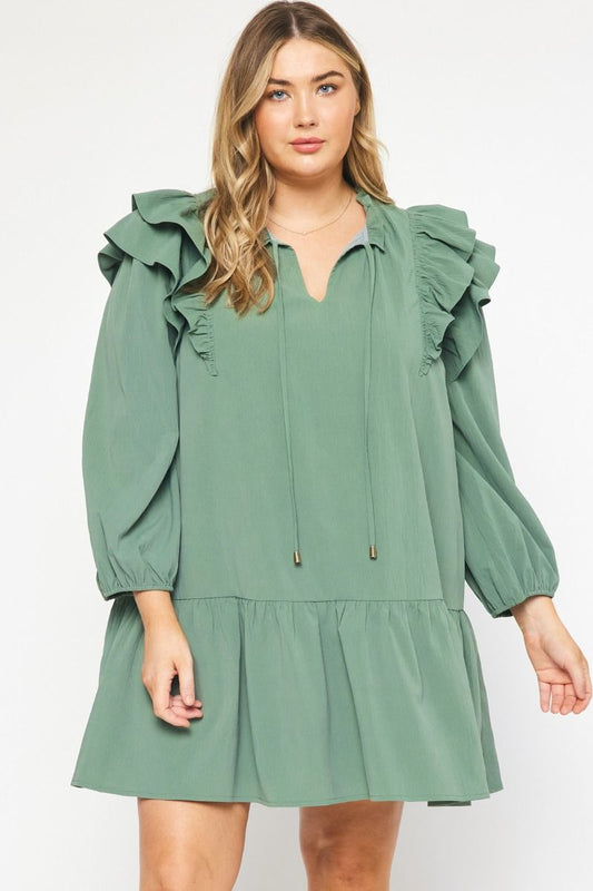 PLUS ONE: JUST MAKE ME SMILE GREEN DRESS